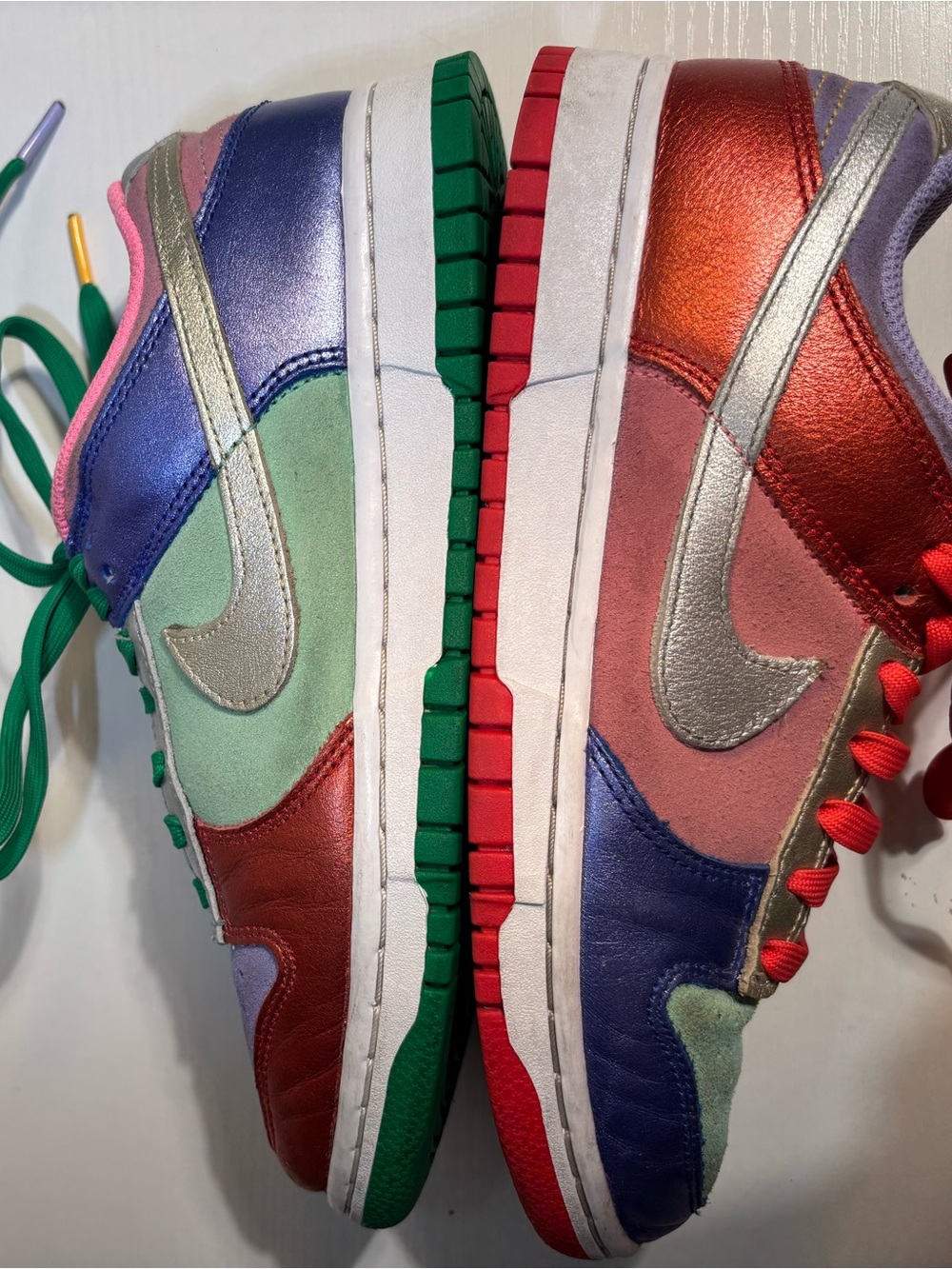 Nike Dunk Low Sunset Pulse Women’s 8 Colorful Metallic Sneakers - Picture 7 of 10